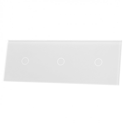 70111-61 Potrójny Biały Panel Szklany LIVOLO