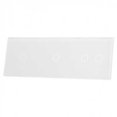 70112-61 Czterokrotny Biały Panel Szklany LIVOLO