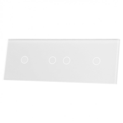 70121-61 Czterokrotny Biały Panel Szklany LIVOLO