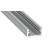 Profil aluminiowy meblowy nawierzchniowy typ A